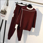 Round Neck Top & Drawstring Pants Set