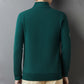 Men's Warm Thickened Waffle-Knit Half-Zip Sweater