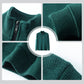 Men's Warm Thickened Waffle-Knit Half-Zip Sweater