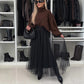 Women's A-Line Tulle Skirt