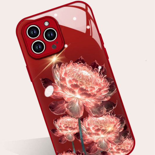 💮Shockproof Epiphyllum Slim Liquid Glass Phone Case💕