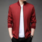 Men's modern warm winter jacket with zip pocket