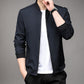 Men's modern warm winter jacket with zip pocket