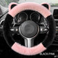 📢📢50 % OFF !!⏰⏰ Universal Non-slip Soft Cute Cat Ears Plush Steering Wheel Cover🐼😽