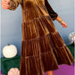 🔥New Year Sale🎉2025 Women's Christmas V Neck Velvet Dress
