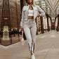 Casual Workout Solid 2-Piece Lounge Set