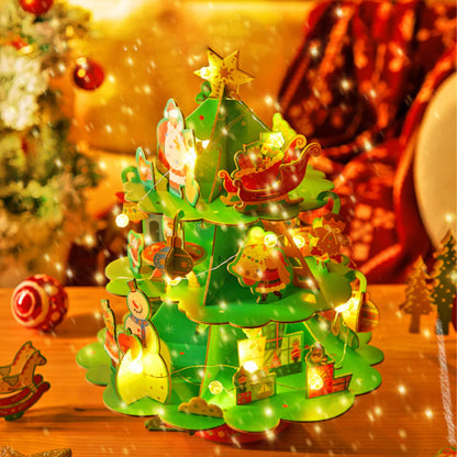 Christmas Rotating Music 3D Puzzle & Craft Wreath