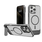 Metallic Finish Magnetic Phone Case with Invisible Kickstand for iPhone 16-13series