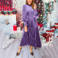 💃Women’s Luxurious Long-Sleeve Dress with Ruffle Hem