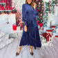 💃Women’s Luxurious Long-Sleeve Dress with Ruffle Hem