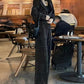 Women's Trendy Rhinestones Jacket & Wide-Leg Pants Two-Piece Set
