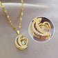 🌙Hot sale 49% off🌙Elegant Heart and Crescent Shape Necklace✨️