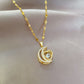 🌙Hot sale 49% off🌙Elegant Heart and Crescent Shape Necklace✨️
