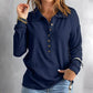 🍂Women's Casual Comfortable Button V-Neck Lapel Bottom Shirt🌿
