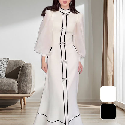 🎉Happy New Year! 50% OFF 🛍️ Women’s Temperament Half-turtleneck Maxi Dress with Pockets‼️