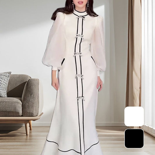 🎉Happy New Year! 50% OFF 🛍️ Women’s Temperament Half-turtleneck Maxi Dress with Pockets‼️