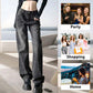 ✨Straight jeans with glitter and urban style for women🛒Free delivery