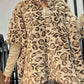 🎅Xmas Sales - 39% OFF🎄Women's Leopard Print Faux Fur Jacket