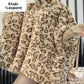 🎅Xmas Sales - 39% OFF🎄Women's Leopard Print Faux Fur Jacket