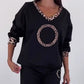 Women's Fashion V-Neck Top ＆Pants 2-Piece Set