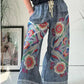 2025 New Arrival- 49% OFF🔥Women's Drawstring Faux Denim Casual Pants