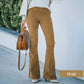🔥2025 New Arrivals✨High Waist Slim Micro Corduroy Elastic Waist Lounge Pants