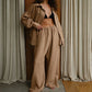 🔥2025 NEW SALES - 49% OFF🔥Women's Cotton-Linen Oversized Two-Piece Set
