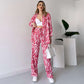 【🔥TODAY'S LOWEST PRICE】🌸 Chic Women's Zebra Print Shirt & Pants Set