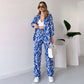 【🔥TODAY'S LOWEST PRICE】🌸 Chic Women's Zebra Print Shirt & Pants Set