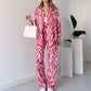 【🔥TODAY'S LOWEST PRICE】🌸 Chic Women's Zebra Print Shirt & Pants Set