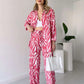 【🔥TODAY'S LOWEST PRICE】🌸 Chic Women's Zebra Print Shirt & Pants Set
