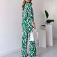 【🔥TODAY'S LOWEST PRICE】🌸 Chic Women's Zebra Print Shirt & Pants Set