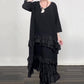 Oversized Ruffle Layered Flowy Dress