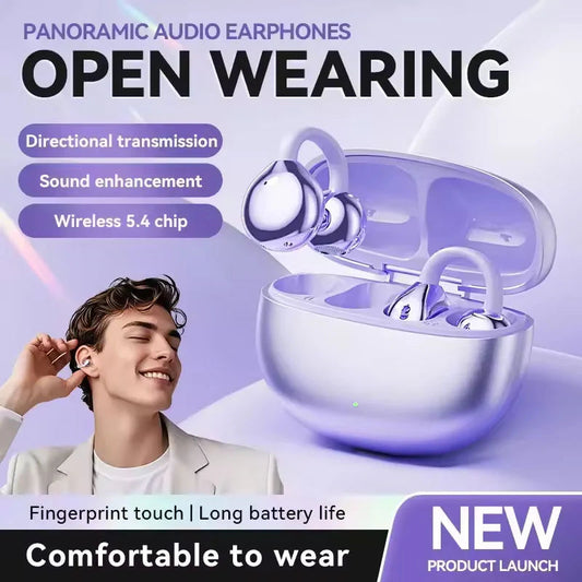 Lightweight Open Ear Clip Bluetooth Headphones（49% OFF）