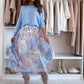 🔥50% OFF for a Limited Time🔥Blue Set Bow Back Top & Tulle Skirt
