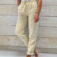 🌸LAST DAY SPECIAL PRICE!!🌸Women's  Elastic Waist Cotton Linen Casual Pants