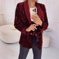 💖Limited Sale 50% OFF💖Women's Fashionable Long Sleeve Sequin Blazer