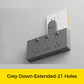 Wall Multi-Plug Outlet Extender with Separate Switches