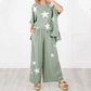 💥Hot Sales-49% OFF🌟Women's Star Patch Short Sleeve Casual Two-Piece Set