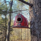 Outdoor Hanging Firefighter Helmet Birdhouse