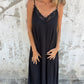 💥Last Day Special Sale 49% OFF💃Women's Elegant Lace Trim V-Neck Spaghetti Strap Maxi Dress