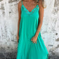 💥Last Day Special Sale 49% OFF💃Women's Elegant Lace Trim V-Neck Spaghetti Strap Maxi Dress