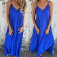 💥Last Day Special Sale 49% OFF💃Women's Elegant Lace Trim V-Neck Spaghetti Strap Maxi Dress