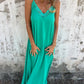 💥Last Day Special Sale 49% OFF💃Women's Elegant Lace Trim V-Neck Spaghetti Strap Maxi Dress