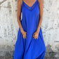 💥Last Day Special Sale 49% OFF💃Women's Elegant Lace Trim V-Neck Spaghetti Strap Maxi Dress