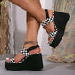 Women's Open Toe Platform Wedge Sandals