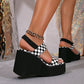 Women's Open Toe Platform Wedge Sandals
