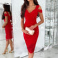 🌸New Arrival 50%OFF💖 Women's Slim Fit Sexy Off-Shoulder Bodycon Dress