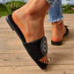 🎁 Hot Sale 49% OFF 🔥Women's Evil Eye Rhinestones Adorned Sandals