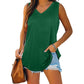 🔥Women's Sleeveless V-Neck Slimming Loose Fit Casual Tank Top T-Shirt